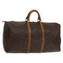 LOUIS VUITTON Monogram Keepall 60 Boston Bag M41422 LV Auth 133562-1