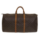 LOUIS VUITTON Monogram Keepall 60 Boston Bag M41422 LV Auth 133562-13
