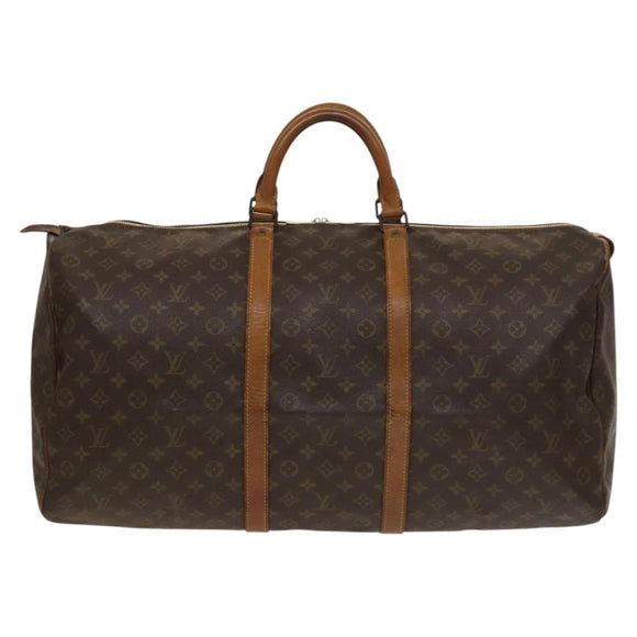 LOUIS VUITTON Monogram Keepall 60 Boston Bag M41422 LV Auth 133562