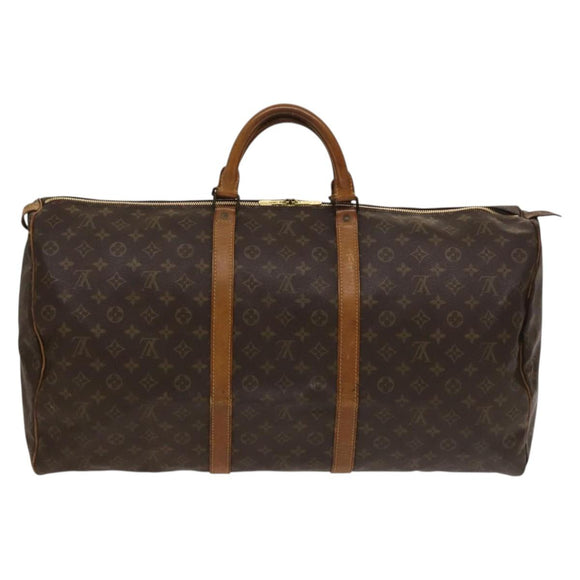 LOUIS VUITTON Monogram Keepall 60 Boston Bag M41422 LV Auth 133562