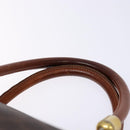 CELINE Macadam Canvas Hand Bag PVC Leather Brown Gold Auth 133564-8