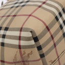 BURBERRY Nova Check Tote Bag PVC Beige Gold Auth 133565-16