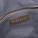 BURBERRY Nova Check Tote Bag PVC Beige Gold Auth 133565-18