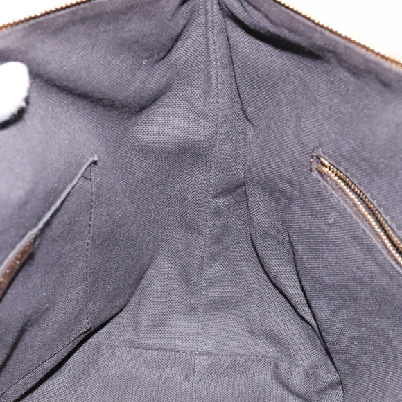 BURBERRY Nova Check Tote Bag PVC Beige Gold Auth 133565