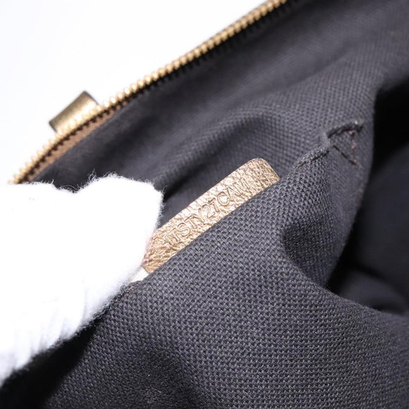 BURBERRY Nova Check Tote Bag PVC Beige Gold Auth 133565