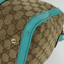 GUCCI GG Canvas Hand Bag 2way Beige Gold 2472005 Auth 133566-14
