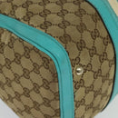 GUCCI GG Canvas Hand Bag 2way Beige Gold 2472005 Auth 133566-15