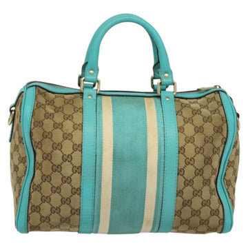 GUCCI GG Canvas Hand Bag 2way Beige Gold 2472005 Auth 133566 - 0