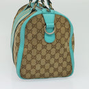 GUCCI GG Canvas Hand Bag 2way Beige Gold 2472005 Auth 133566-4