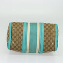 GUCCI GG Canvas Hand Bag 2way Beige Gold 2472005 Auth 133566-5