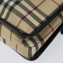 BURBERRY Nova Check Shoulder Bag PVC Beige Auth 133569-16