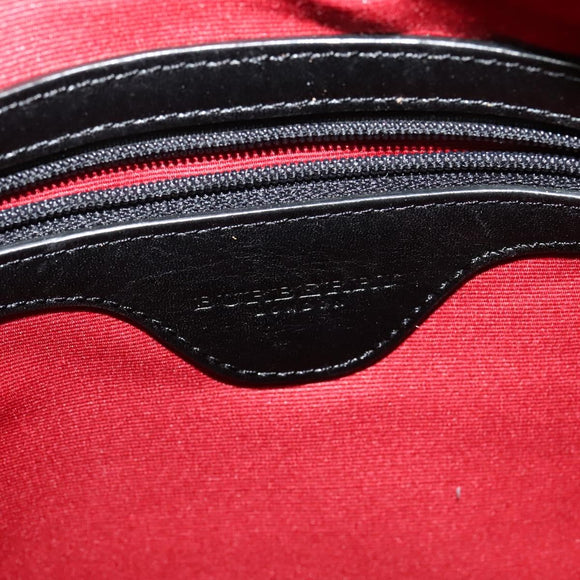 BURBERRY Nova Check Shoulder Bag PVC Beige Auth 133569