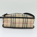 BURBERRY Nova Check Shoulder Bag PVC Beige Auth 133569-5