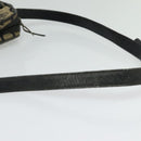 CELINE C Sulky Shoulder Bag Canvas Navy Gold Auth 133571-7