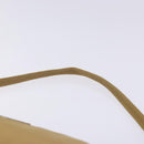 PRADA Accessory Pouch Nylon Beige Champagne Gold Silver Auth 133574-8