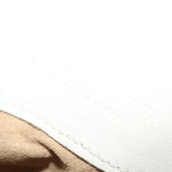 BOTTEGA VENETA INTRECCIATO Campana Shoulder Bag Leather White Auth 133575