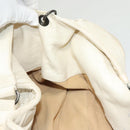 BOTTEGA VENETA INTRECCIATO Campana Shoulder Bag Leather White Auth 133575-18