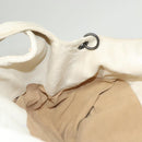 BOTTEGA VENETA INTRECCIATO Campana Shoulder Bag Leather White Auth 133575-19