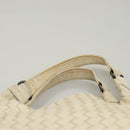 BOTTEGA VENETA INTRECCIATO Campana Shoulder Bag Leather White Auth 133575-8