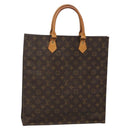 LOUIS VUITTON Monogram Sac Plat Hand Bag M51140 LV Auth 133581-1