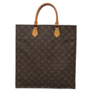 LOUIS VUITTON Monogram Sac Plat Hand Bag M51140 LV Auth 133581-3