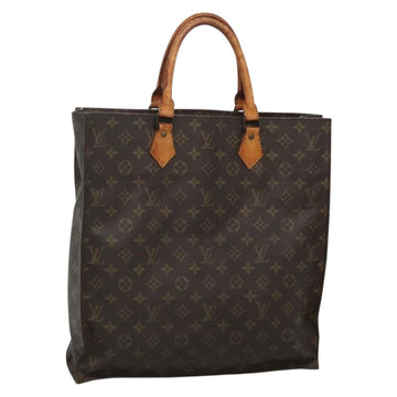 LOUIS VUITTON Monogram Sac Plat Hand Bag M51140 LV Auth 133582