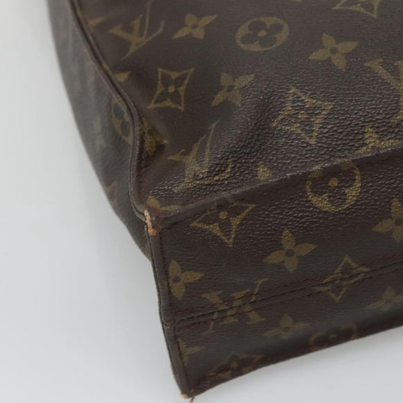 LOUIS VUITTON Monogram Sac Plat Hand Bag M51140 LV Auth 133582
