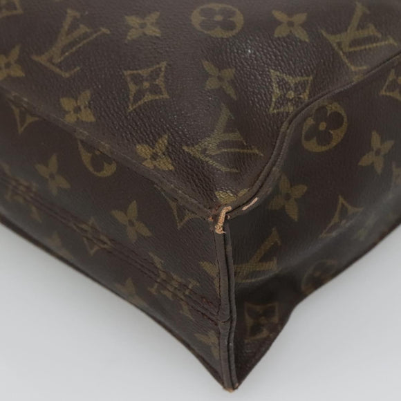 LOUIS VUITTON Monogram Sac Plat Hand Bag M51140 LV Auth 133582
