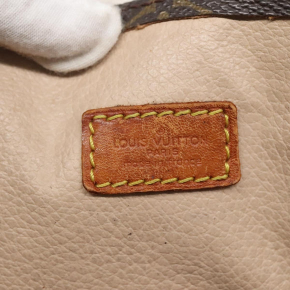 LOUIS VUITTON Monogram Sac Plat Hand Bag M51140 LV Auth 133582