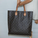 LOUIS VUITTON Monogram Sac Plat Hand Bag M51140 LV Auth 133582-19