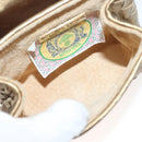 BOTTEGA VENETA INTRECCIATO Shoulder Bag Leather Gold Auth 133586-11