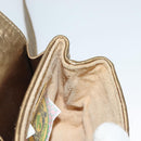 BOTTEGA VENETA INTRECCIATO Shoulder Bag Leather Gold Auth 133586-17