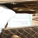 BOTTEGA VENETA INTRECCIATO Shoulder Bag Leather Gold Auth 133586-12