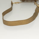 BOTTEGA VENETA INTRECCIATO Shoulder Bag Leather Gold Auth 133586-7