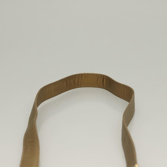 BOTTEGA VENETA INTRECCIATO Shoulder Bag Leather Gold Auth 133586