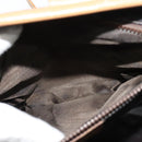 CELINE Macadam Canvas Shoulder Bag PVC Beige Gold Auth 133587-11