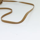 CELINE Macadam Canvas Shoulder Bag PVC Beige Gold Auth 133587-19