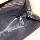 CELINE Macadam Canvas Shoulder Bag PVC Beige Gold Auth 133587-9