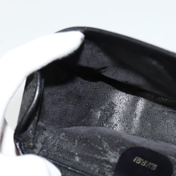 GUCCI GG Canvas Hand Bag 2way Black Gold 000 2058 0321 Auth 133588