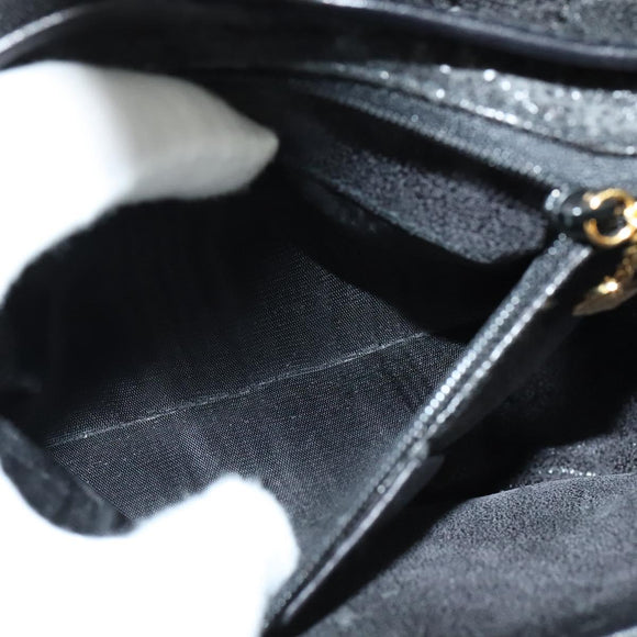 GUCCI GG Canvas Hand Bag 2way Black Gold 000 2058 0321 Auth 133588