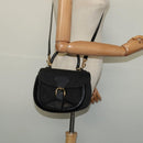 GUCCI GG Canvas Hand Bag 2way Black Gold 000 2058 0321 Auth 133588-14