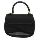 GUCCI GG Canvas Hand Bag 2way Black Gold 000 2058 0321 Auth 133588-15
