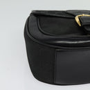 GUCCI GG Canvas Hand Bag 2way Black Gold 000 2058 0321 Auth 133588-2