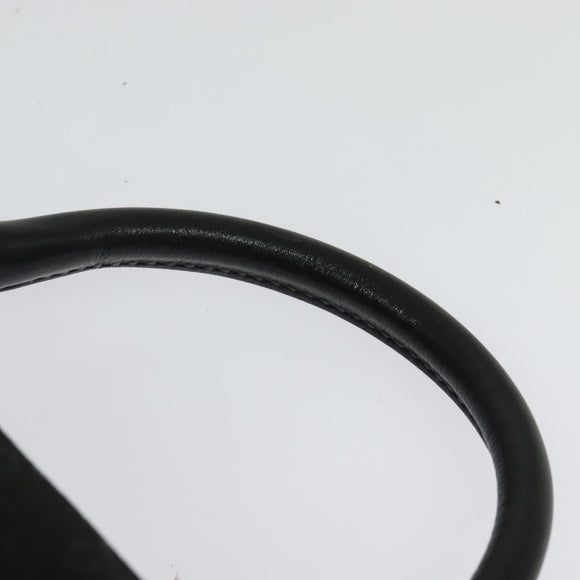 GUCCI GG Canvas Hand Bag 2way Black Gold 000 2058 0321 Auth 133588