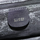 GUCCI GG Canvas Hand Bag 2way Black Gold 000 2058 0321 Auth 133588-7