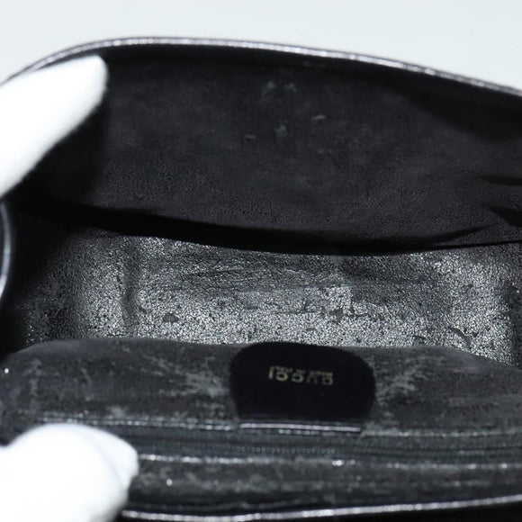 GUCCI GG Canvas Hand Bag 2way Black Gold 000 2058 0321 Auth 133588