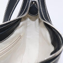 Salvatore Ferragamo Gancini Shoulder Bag Leather Black Silver Auth 133590-18