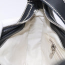 Salvatore Ferragamo Gancini Shoulder Bag Leather Black Silver Auth 133590-19