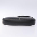 Salvatore Ferragamo Gancini Shoulder Bag Leather Black Silver Auth 133590-5