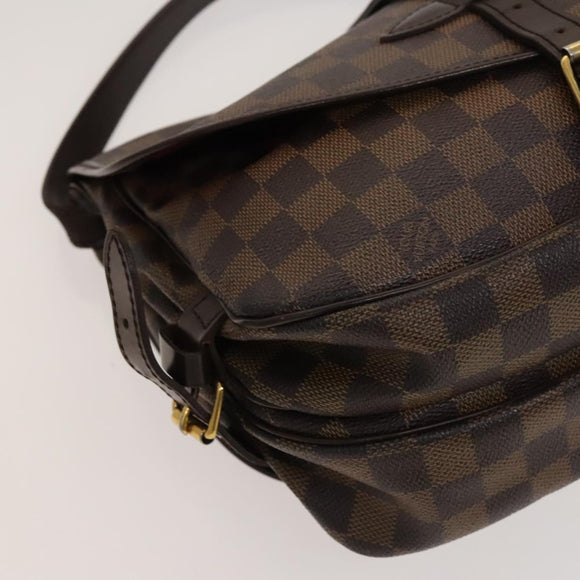 LOUIS VUITTON Damier Ebene Saumur 30 Shoulder Bag SPO N48081 LV Auth 133592